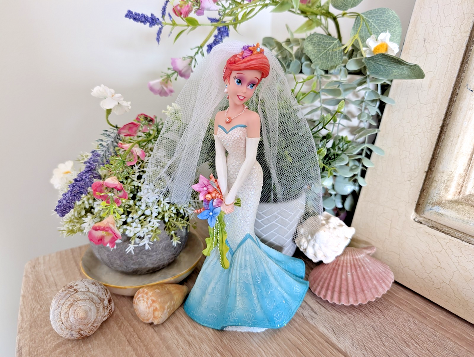 Disney Showcase Ariel Wedding Dress Haute Couture Figurine 4050707 Boxed