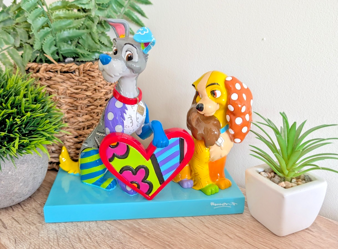 Disney Britto Lady and the Tramp 6008528 unboxed figurine - front view