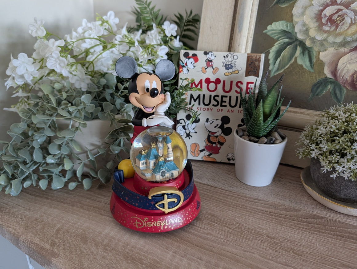 Disneyland Paris Mickey Mouse musical castle snow globe photo 4