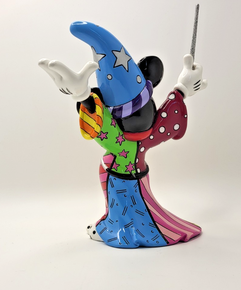 Disney Britto Mickey Mouse Figurine Sorcerer Ornament Pop Art 40308154