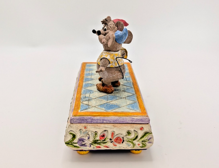 Disney Traditions Bosom Buddies Jaq and Gus trinket box 4007661 - character face detail