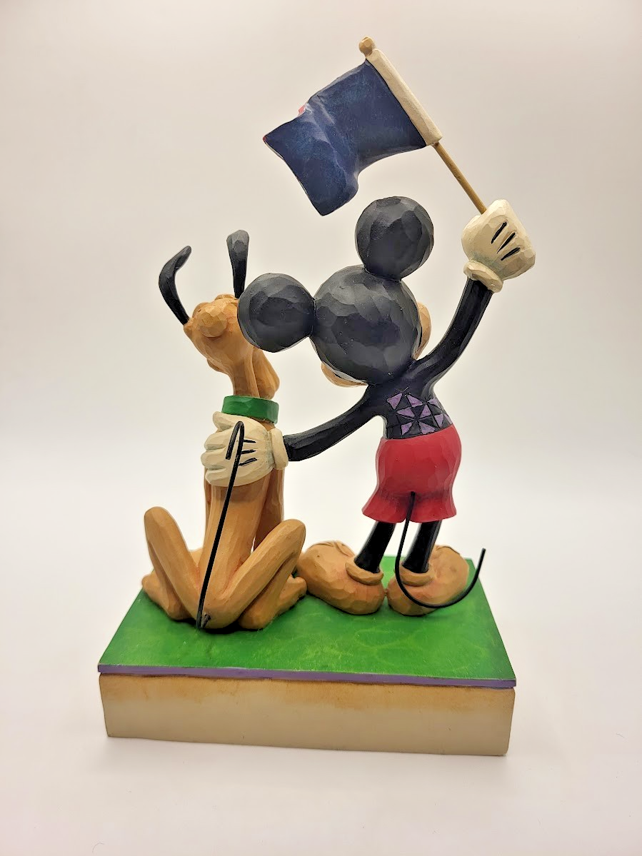 Disney Traditions Jim Shore Mickey Mouse & Pluto Figurine Banner Day Boxed8