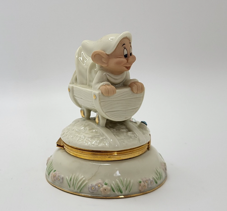 Lenox Disney Dopey Treasure Box Snow White COA COMPLETE Trinket Box With Charm8