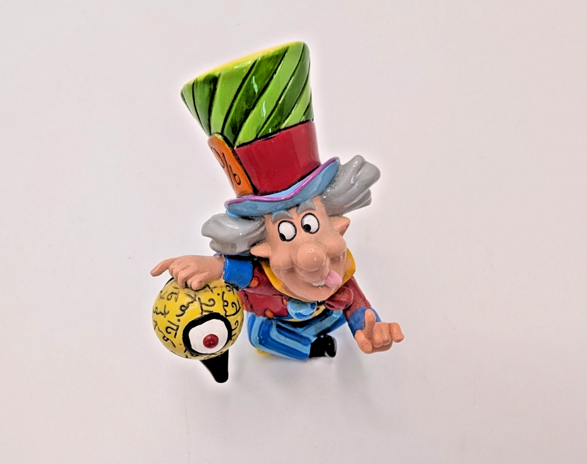 Disney Britto Mad Hatter Figurine Alice On Wonderland Colourful Pop Art 403397611