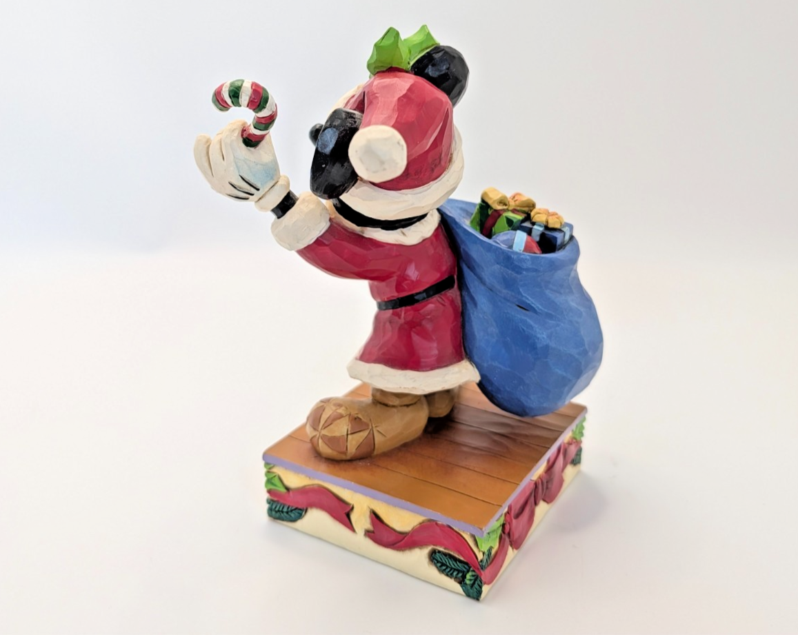 Disney Traditions Mickey Mouse Bringing Holiday Cheer 4052002 boxed figurine - base detail