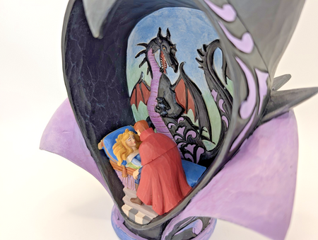 Disney Traditions True Love's Kiss Aurora Prince Philip and Maleficent figurine photo 19