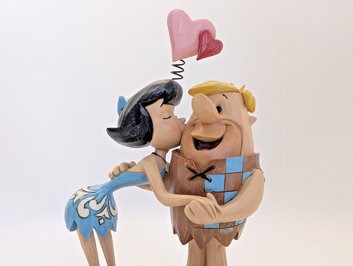 The Flinstones Jim Shore Barney & Betty Rubble Figurine Rubble Romance 405159520