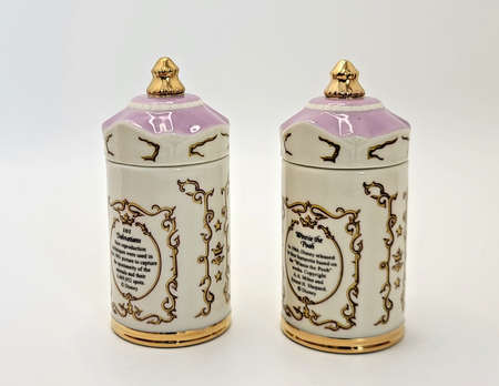 Lenox Disney Spice Jars  Pepper & Mustard  101 Dalmations & Winnie The Pooh BNIB5