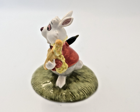 Alternate view of Royal Doulton White Rabbit AW5 limited edition figurine 461 of 2000