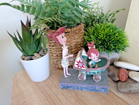 Jim Shore Flintstones Wilma and Pebbles Bedrock Buggy figurine 4058334 photo 4