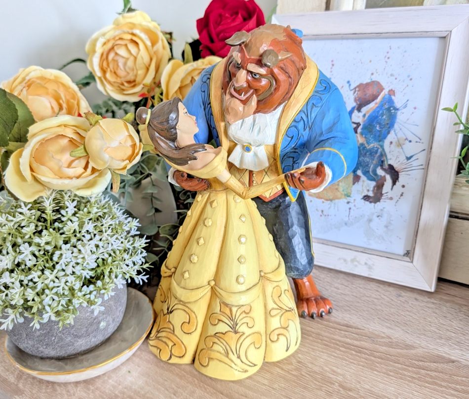 Disney Traditions Belle & Beast Moonlight Waltz Figurine 4049619 Boxed