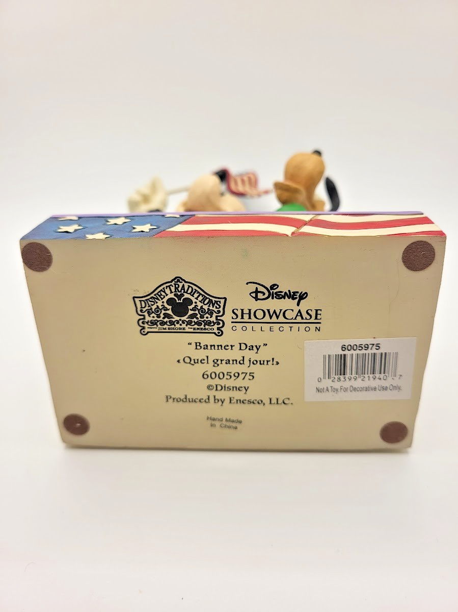 Disney Traditions Jim Shore Mickey Mouse & Pluto Figurine Banner Day Boxed4