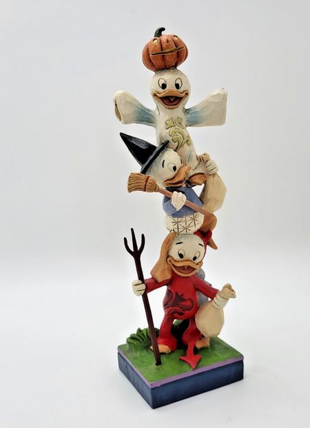 Disney Traditions Teetering Trick-or-Treaters Figurine Halloween Ornament Shore12