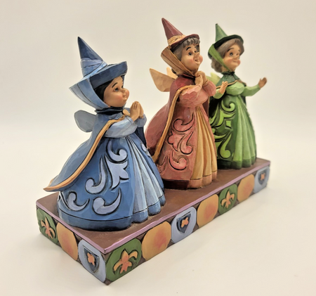 Disney Traditions Sleeping Beauty 3 Faires Figurine Flora Fauna & Merryweather9