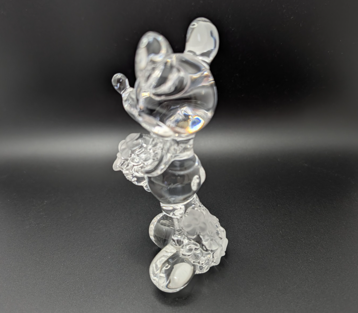 Lenox Disney Flowers from Mickey Mouse crystal figurine 409790 boxed with certificate - view 4