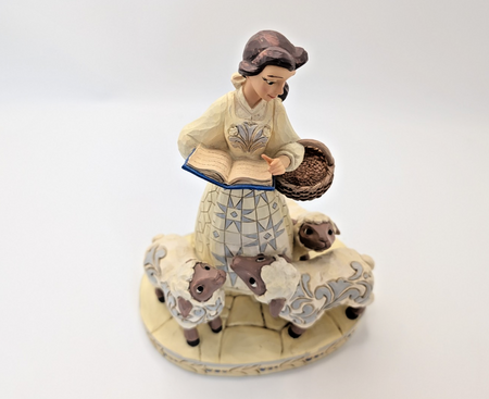Disney Traditions Belle Bookish Beauty Figurine White Woodland Jim Shore10
