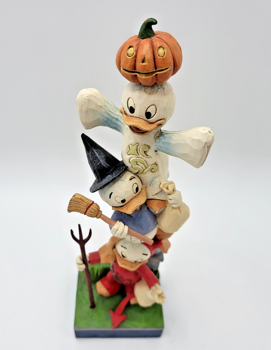Disney Traditions Teetering Trick-or-Treaters Figurine Halloween Ornament Shore17