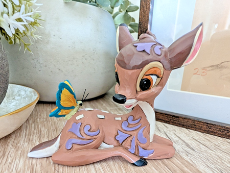 Disney Traditions Showcase Bambi With Butterfly Mini Figurine Jim Shore Boxed0