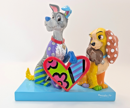 Disney Britto Lady and the Tramp 6008528 unboxed figurine - rear view