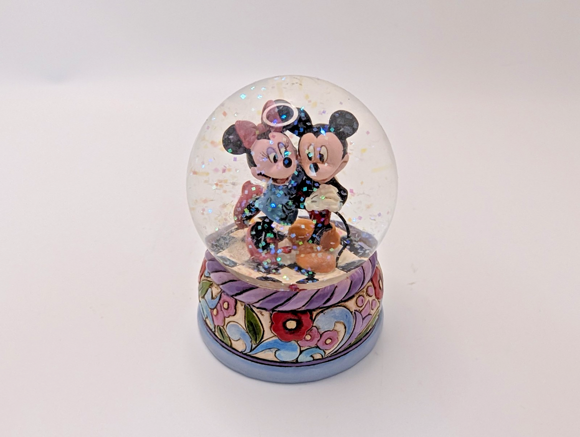 Disney Traditions Mickey & Minnie Mouse Spring Jitterbug Snowglobe Waterball9