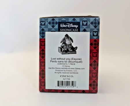 Disney Traditions Eeyore Lost Without You A21759 boxed figurine - front of original box