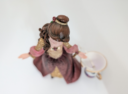 Disney Showcase Haute Couture Belle & Chip Christmas Holiday Figurine 405334912