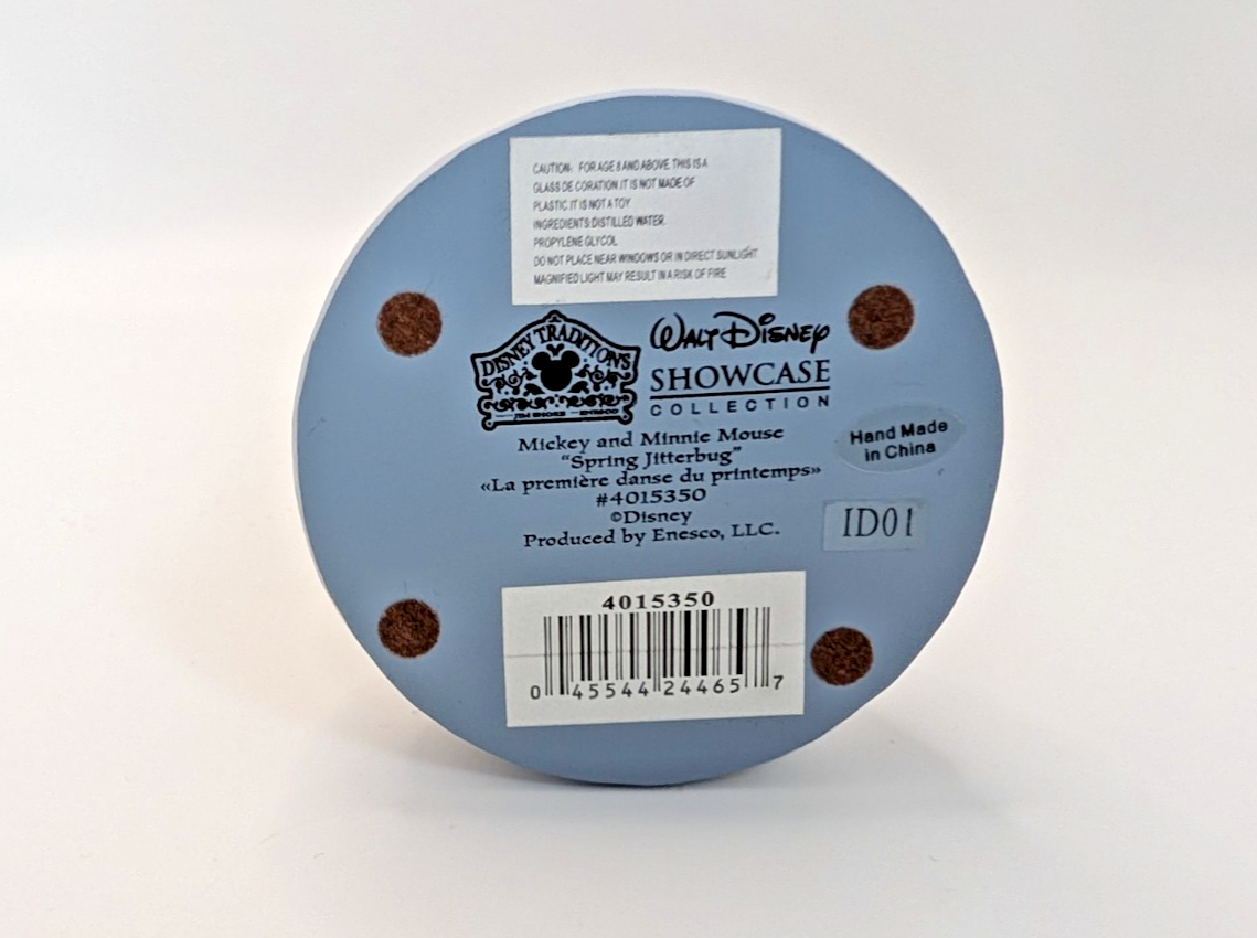 Disney Traditions Mickey & Minnie Mouse Spring Jitterbug Snowglobe Waterball11
