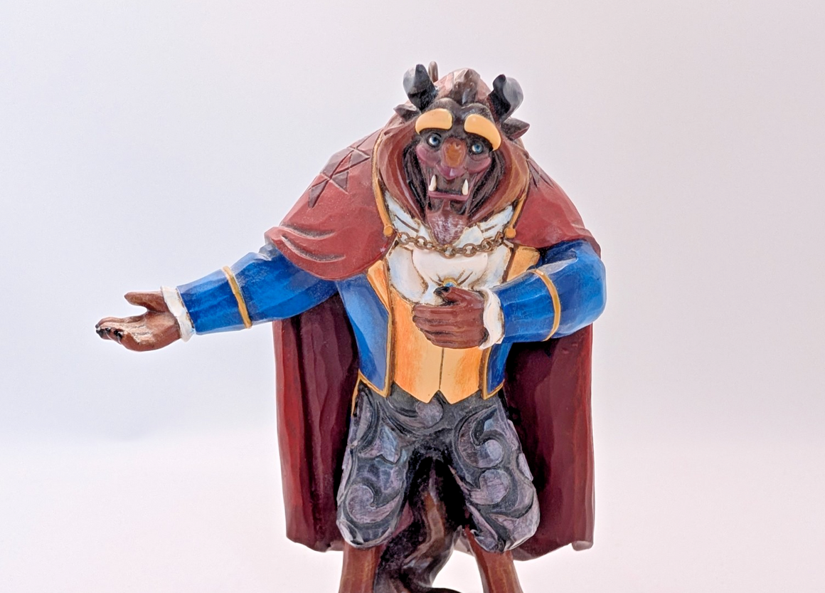 Disney Traditions Beast hanging ornament A21425 boxed - rear view