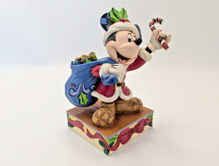 Disney Traditions Mickey Mouse Bringing Holiday Cheer 4052002 boxed figurine - original tag