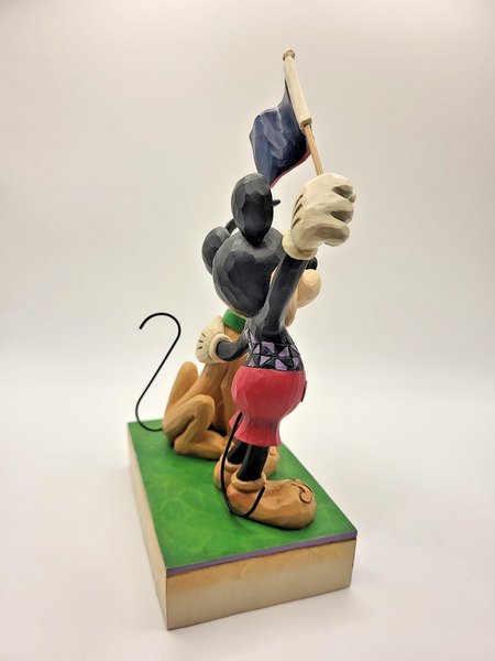 Disney Traditions Jim Shore Mickey Mouse & Pluto Figurine Banner Day Boxed7