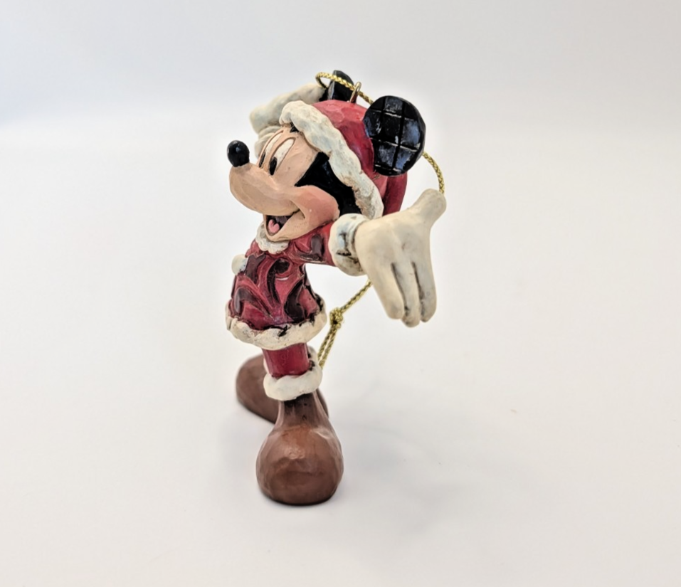 Disney Traditions Santa Mickey Mouse Hanging Ornament A27083 by Jim Shore - Boxed with Tag - product view 5