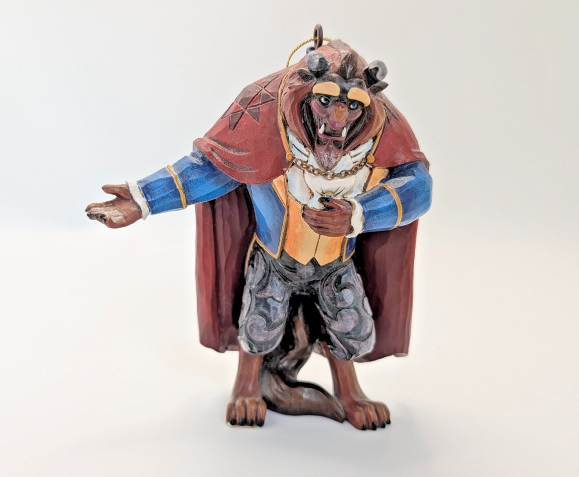 Disney Traditions Beast hanging ornament A21425 boxed - three-quarter view