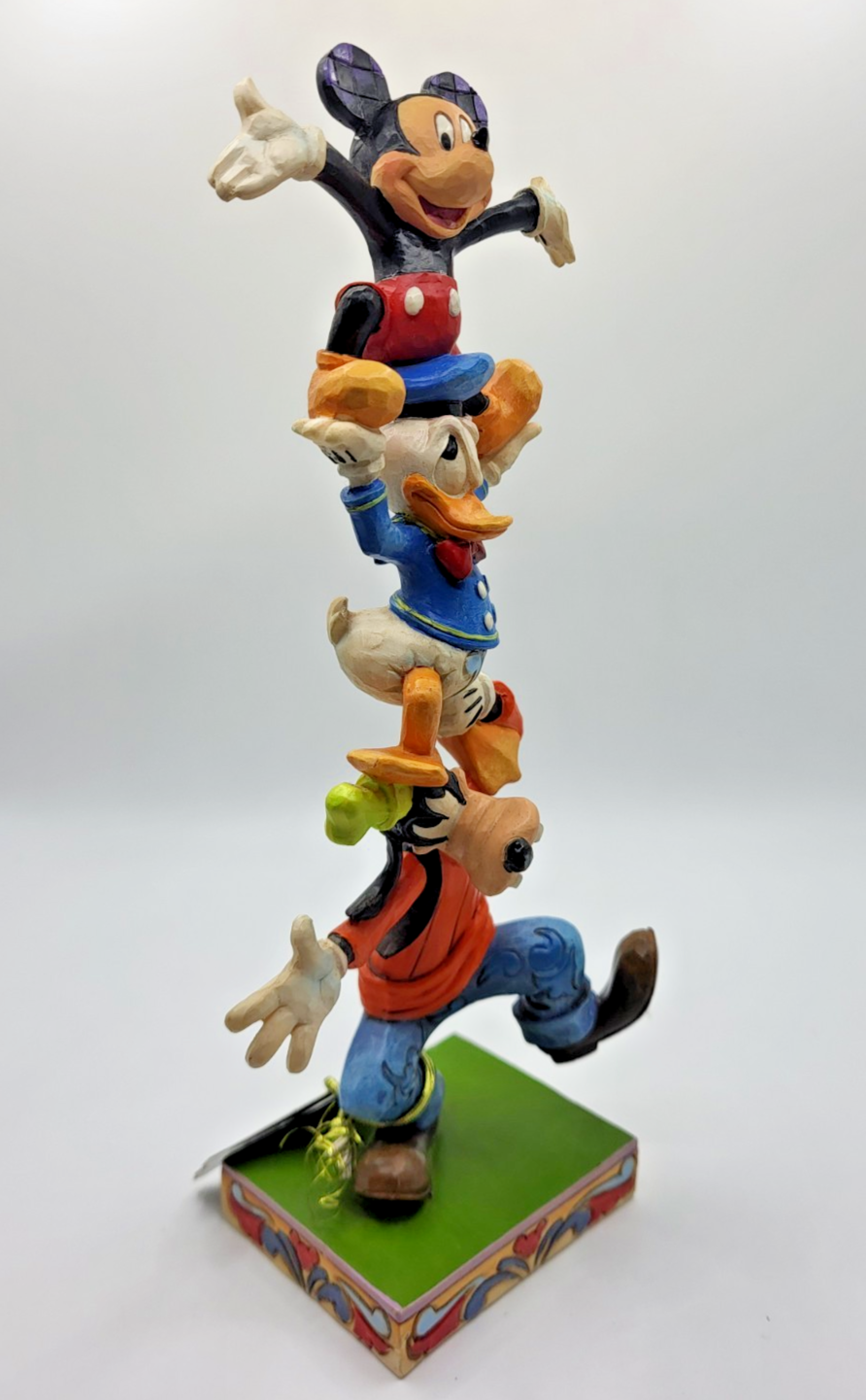 Disney Traditions Teetering Tower Figurine Mickey Mouse Donald Goofy Ornament8