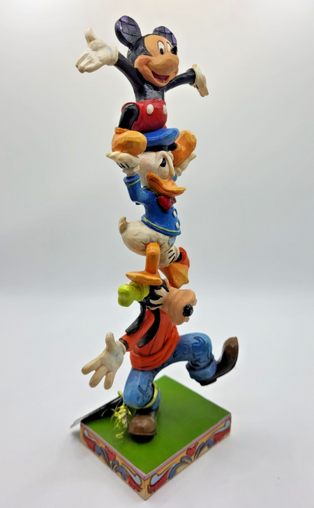 Disney Traditions Teetering Tower Figurine Mickey Mouse Donald Goofy Ornament8