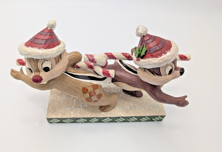 Disney Chip & Dale Candy Cane Caper Christmas Figurine 4051975 Jim Shore12