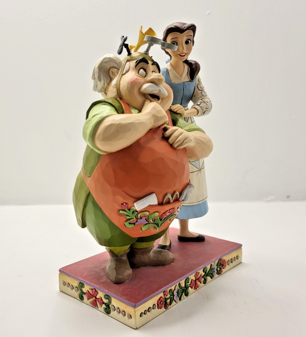 Disney Traditions Beauty & Beast Figurine Devoted Daughter Belle Maurice Boxed9