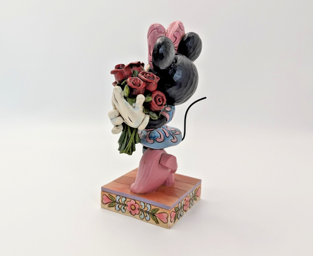 Disney Traditions Showcase Minnie La Vie En Rose Figurine With Flowers Boxed8