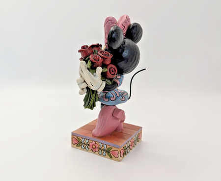 Disney Traditions Showcase Minnie La Vie En Rose Figurine With Flowers Boxed8