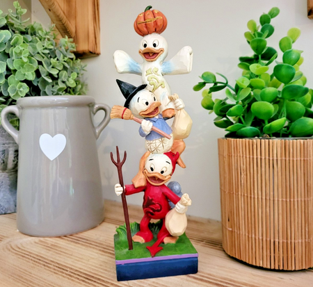 Disney Traditions Teetering Trick-or-Treaters Figurine Halloween Ornament Shore0
