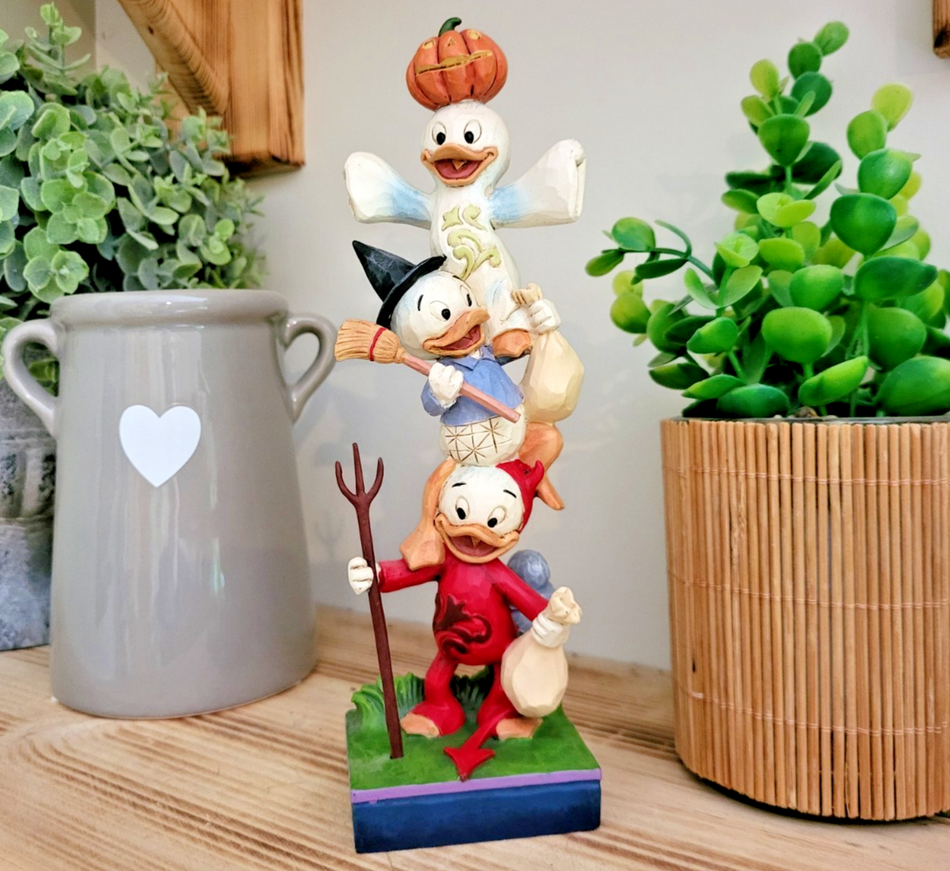Disney Traditions Teetering Trick-or-Treaters Figurine Halloween Ornament Shore0