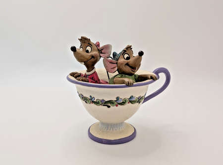 Disney Traditions Showcase Jaq & Gus Cinderella Figurine Tea For Two Boxed2