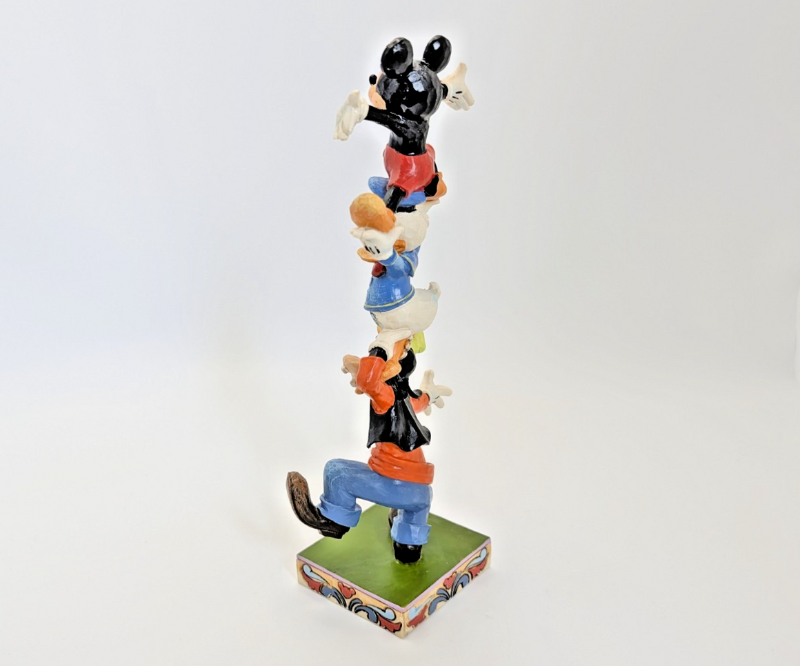 Disney Traditions Showcase Teetering Tower Figurine Mickey Mouse Donald Goofy4