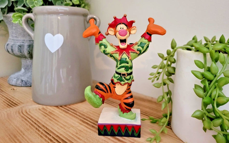 Disney Traditions Tigger Figurine Ecstatic Elf Ornament Jim Shore 60089830