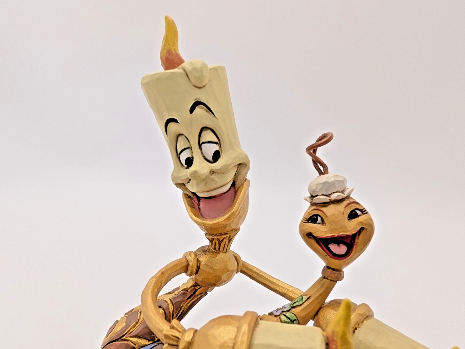 Disney Traditions Showcase Lumiere Plumette Romance By Candlelight Figurine12