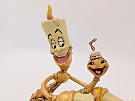 Disney Traditions Showcase Lumiere Plumette Romance By Candlelight Figurine12