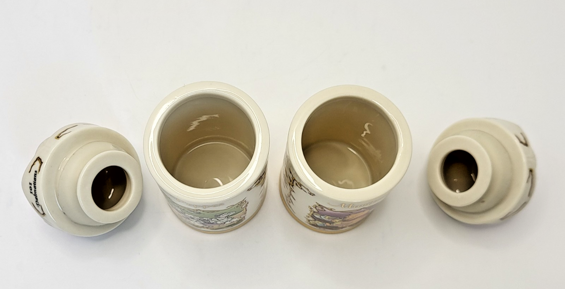 Lenox Disney Spice Jars  Pepper & Mustard  101 Dalmations & Winnie The Pooh BNIB13