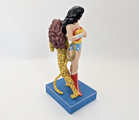 Alternate view of Jim Shore DC Comics Wonder Woman vs Cheetah figurine 6005983