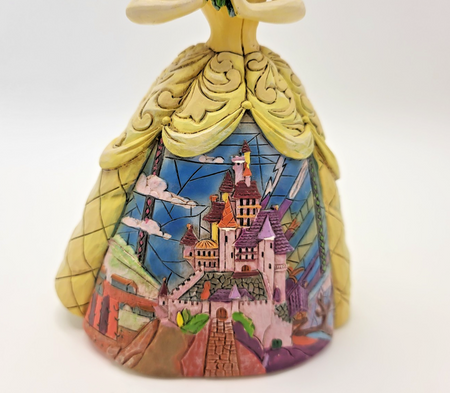 Disney Traditions Belle Figurine Enchanted Castle Dress Ornament Beauty16