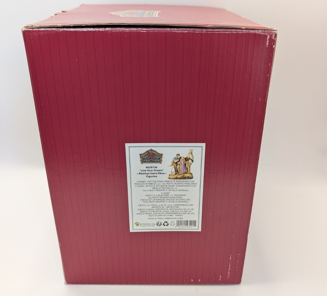 Enesco Disney Showcase Rapunzel, Flynn Rider & Maximus Figurine 2013 7in19