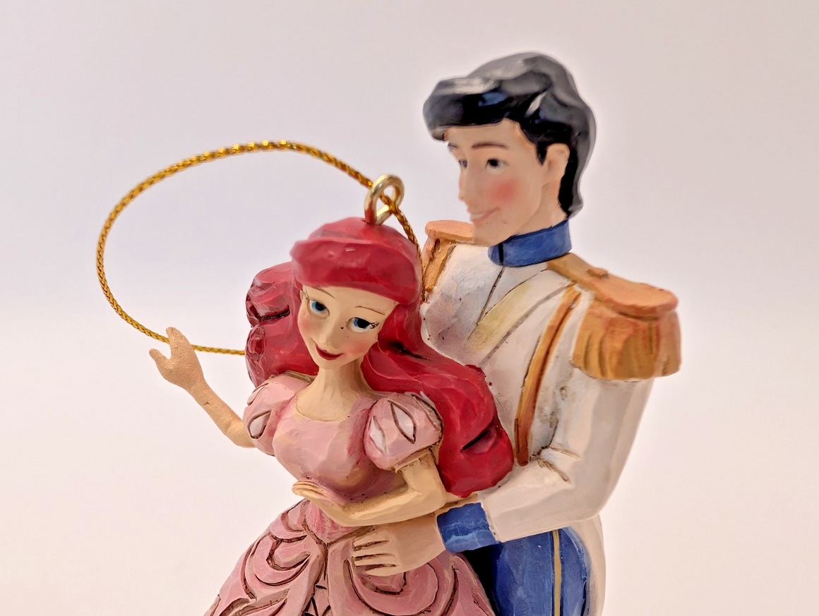 Disney Traditions Ariel and Prince Eric Hanging Ornament A28962 by Jim Shore - Boxed - product view 11